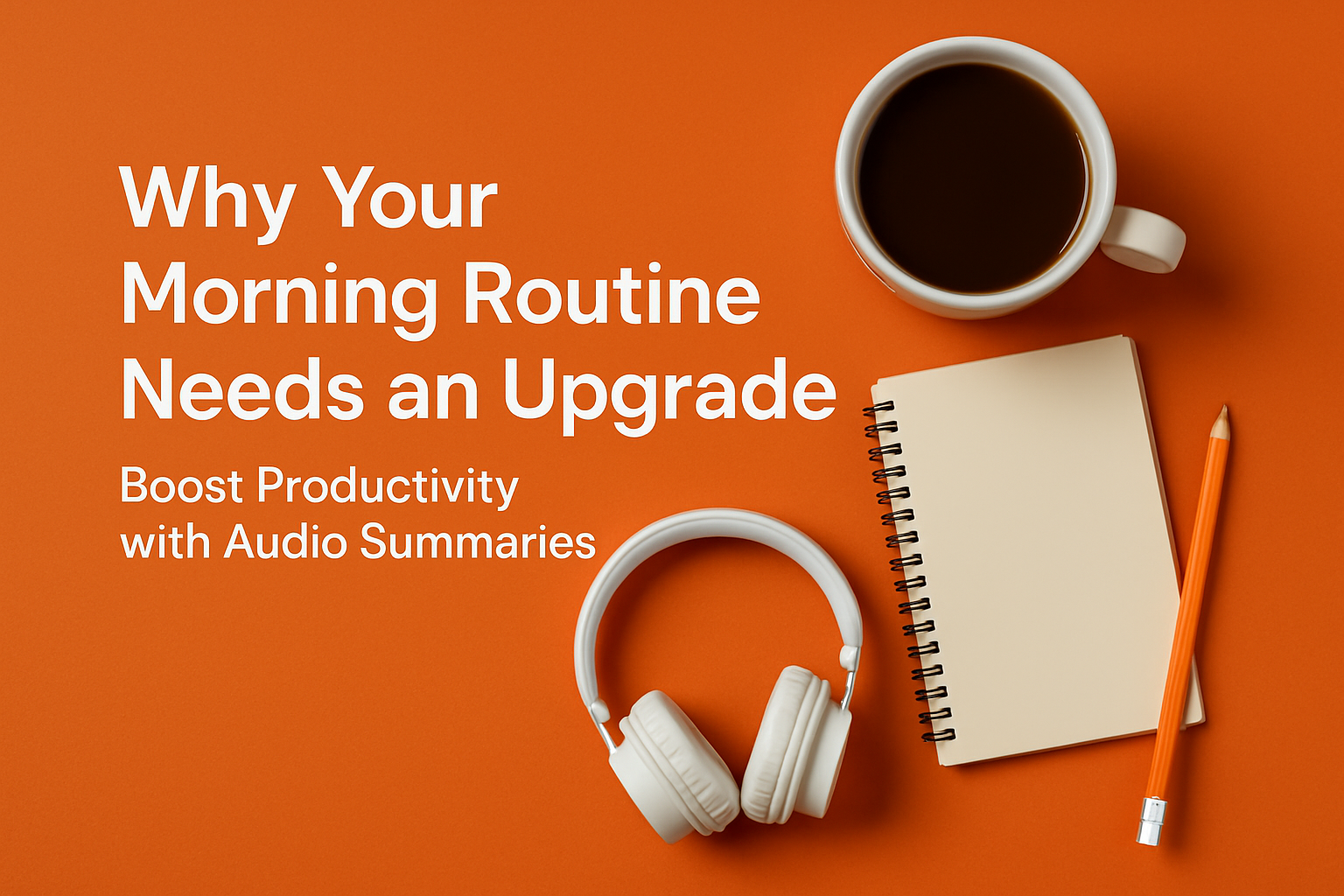 Why Your Morning Routine Needs an Upgrade: Boost Productivity with Audio Summaries